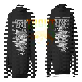 ブラウントラウト 釣り アウトドア 自然愛好家 淡水魚 スウェットシャツ - Kawaiitshirt