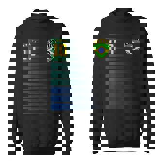 ブラジル サッカーファン ジャージ ブラジル国旗 フットボール愛好家 スウェットシャツ - Kawaiitshirt