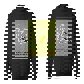 ブラジルオオハシ航空ヴィンテージ旅行ポスターリオデジャネイロ スウェットシャツ - Kawaiitshirt