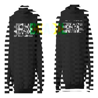 ブラジル国旗 ブラジリアンサッカーファン メンズ レディース ボーイズ ガールズ キッズ スウェットシャツ - Kawaiitshirt