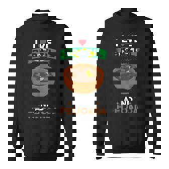 ブラジル料理 ブラジル国旗 I Love Brazil And Feijoada スウェットシャツ - Kawaiitshirt