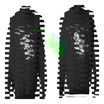 ブラックフライのトップウォータースプークを備えた新しいバスフィッシングシャツ スウェットシャツ - Kawaiitshirt