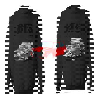 ブリティッシュクラシックカー レッド ミニスポーツカー スウェットシャツ - Kawaiitshirt