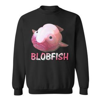 ブロブフィッシュ Blobfish 深海のおじさん 深海のアイドル ぷよぷよ おもしろい かわいい 魚 動物 きもかわ スウェットシャツ - Kawaiitshirt