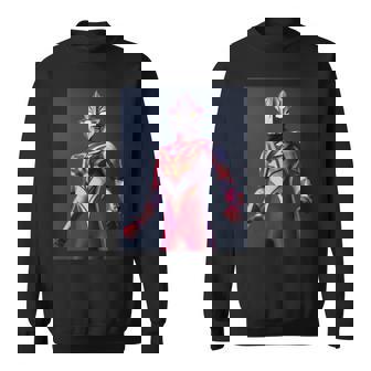 ブロマイドシリーズ ウルトラマンメビウス メビウスバーニングブレイブ 長袖tシャツ スウェットシャツ - Kawaiitshirt