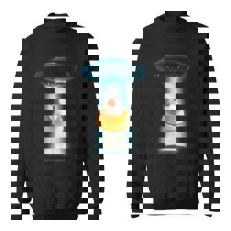 プリン Ufo 面白いtシャツ 食べ物 ダイエット 減量 メンズ おもしろ 面白い 服 オリジナル グッズ ネタ スウェットシャツ - Kawaiitshirt