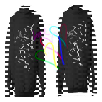 プレッピー パステル キドコア ハート レインボー ラブ バレンタイン スウェットシャツ - Kawaiitshirt