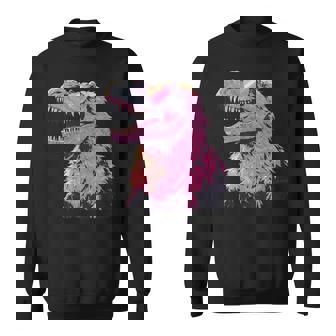 ヘアリー T-Rex パステルゴス ティラノサウルス 恐竜 サングラス スウェットシャツ - Kawaiitshirt