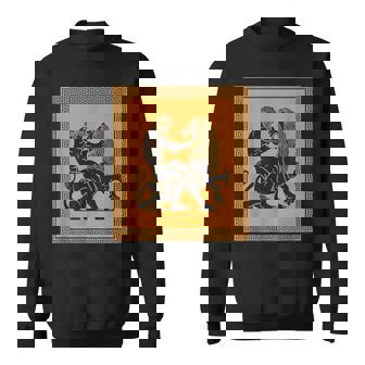 ヘラクレスライオン ギリシャ神話 古代神話 歴史アート スウェットシャツ - Kawaiitshirt