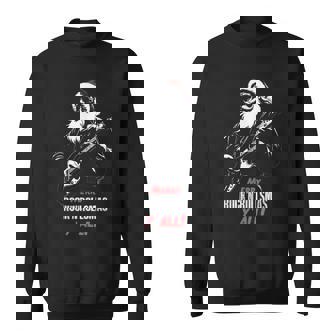 ヘヴィメタルのクリスマス、ギターを弾くサンタ スウェットシャツ - Kawaiitshirt