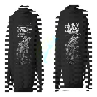 ベイトキャスター フィッシャーマン バスのささやき ブラックバス釣り スウェットシャツ - Kawaiitshirt