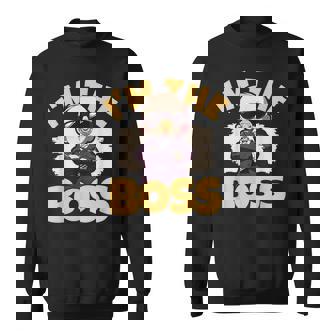 ベイビー・ボス「アイム・ザ・ボス」ライク・ア・ボス・キッズ スウェットシャツ - Kawaiitshirt