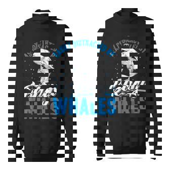 ベルーガクジラに簡単に気を取られる面白いシロイルカ動物。 スウェットシャツ - Kawaiitshirt