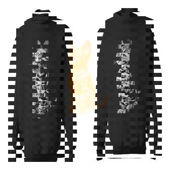 ベンガル猫 レオパード猫 レオパデット かわいいベンガル猫 スウェットシャツ - Kawaiitshirt