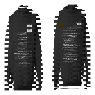 ベーシックなフランス語フレーズ 普段使いや旅行に スウェットシャツ - Kawaiitshirt