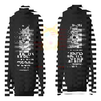 ペットを再び安全に 秋田犬 トランプ 2024 スウェットシャツ - Kawaiitshirt