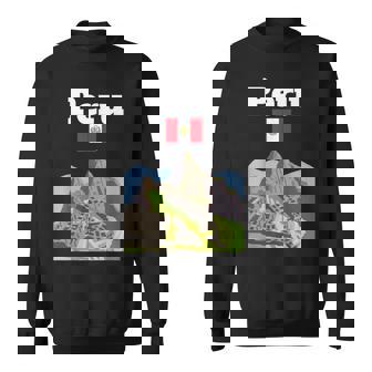 ペルー お土産 インカ マチュピチュ ペルー国旗 アンデス山脈 スウェットシャツ - Kawaiitshirt