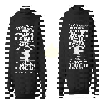 ホイップクリーム スイートクリーマー レシピ ケーキ ヘビークリーム スウェットシャツ - Kawaiitshirt