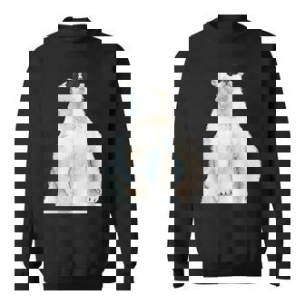 ホッキョクグマ サングラス 動物愛好家 動物飼育係 動物学者 スウェットシャツ - Kawaiitshirt