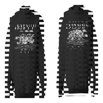 ホノルル ハワイ ハワイアン ハイビスカス 花 サーファー お土産 スウェットシャツ - Kawaiitshirt