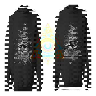 ホルスアイ オールシーイングアイ ピラミッド イルミナティ フリーメイソン スウェットシャツ - Kawaiitshirt