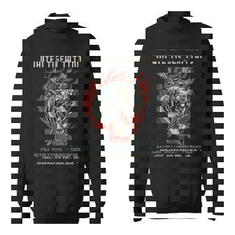 ホワイトタイガータトゥースタジオ、オールドスクール、インドール、インド スウェットシャツ - Kawaiitshirt