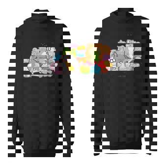 ボンレス犬とボンレス猫 カラフルスナック スウェットシャツ - Kawaiitshirt