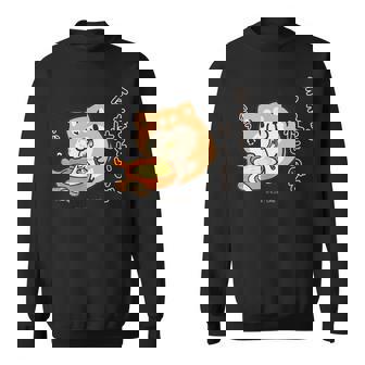 ボンレス犬とボンレス猫 ハフハフ ボンレス犬 スウェットシャツ - Kawaiitshirt