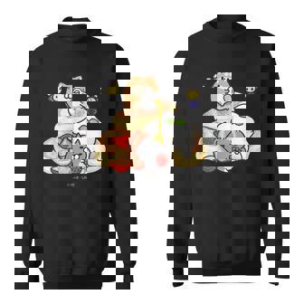 ボンレス犬とボンレス猫 パンケーキ スウェットシャツ - Kawaiitshirt