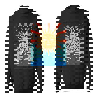 ボーホー 太陽と月 天体 三日月 フェイズ スウェットシャツ - Kawaiitshirt