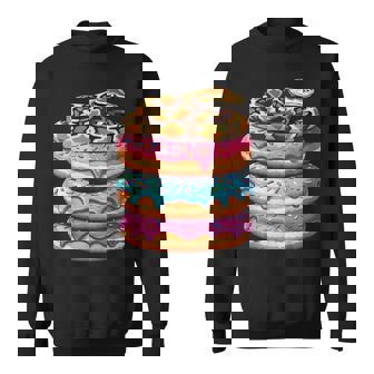 ボール パイソン ドーナツ好き 面白い スウェットシャツ - Kawaiitshirt