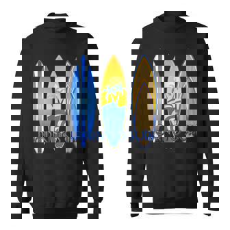 ボーン・トゥ・サーフ・サーフ・サーフィン・ザ・ウェーブ スウェットシャツ - Kawaiitshirt