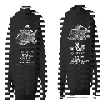 ボーン・トゥ・スイム・オーシャン・イズ・ア・ファック・キル・エム・オーシャン 1989 スウェットシャツ - Kawaiitshirt