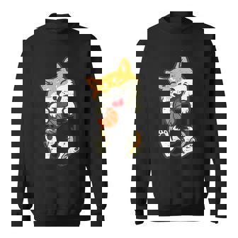 ポケット 柴犬 バスケットボール かわいい バラー 犬 メンズ レディース キッズ スウェットシャツ - Kawaiitshirt