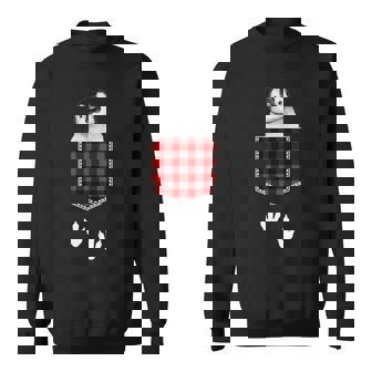 ポケットから覗き出るかわいいペンギン スウェットシャツ - Kawaiitshirt