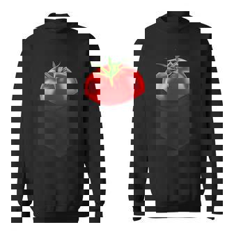 ポケットに入ったトマト、胸に面白いトマト。 スウェットシャツ - Kawaiitshirt