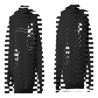 ポケットに入ったマグロ 魚釣り 面白い漁師 スウェットシャツ - Kawaiitshirt