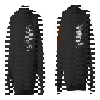 ポケットに入った面白いシェットランドシープドッグ シェルティー愛好家に スウェットシャツ - Kawaiitshirt