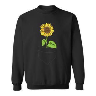 ポケットの中のひまわり ひまわり スウェットシャツ - Kawaiitshirt