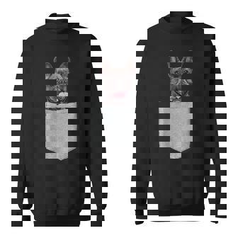 ポケットの中のフレンチブルドッグかわいいフレンチブルドッグオーナーギフト スウェットシャツ - Kawaiitshirt