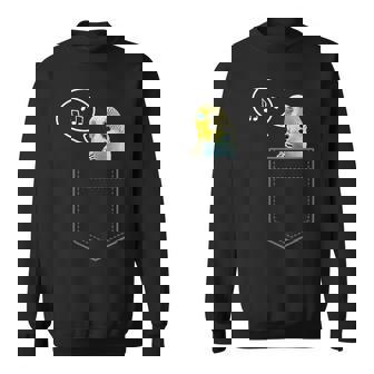 ポケットインコのセキセイインコ 面白くてかわいいセキセイインコ 鳥の飼い主 スウェットシャツ - Kawaiitshirt