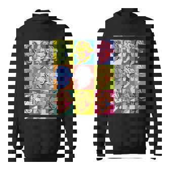 ポップアートクラシック音楽 音楽家 ベートーヴェン ヴァイオリン ピアノ チェロ 練習 音楽好き おもしろ デザイン スウェットシャツ - Kawaiitshirt