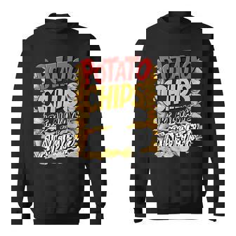 ポテトチップスは常に答えです スナック愛好家 ポテトチップス スウェットシャツ - Kawaiitshirt