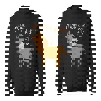 マイハッピープレイス I 馬好き I 乗馬 I 馬術用の馬 スウェットシャツ - Kawaiitshirt