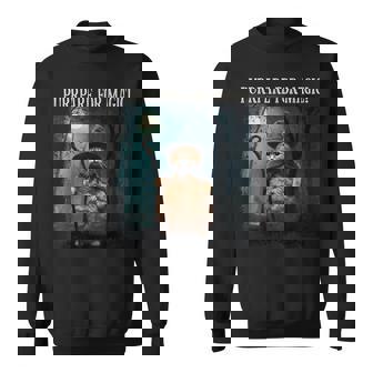 マジック・ファニー・ウィザード・キャットのためにパープレイしよう スウェットシャツ - Kawaiitshirt