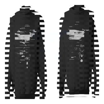 マッコウクジラの解剖学 海洋生物学者 スウェットシャツ - Kawaiitshirt