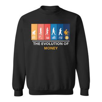 マネーの進化 ビットコイン Btc暗号通貨 スウェットシャツ - Kawaiitshirt