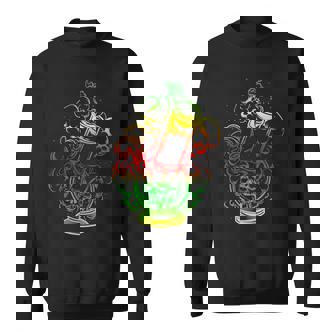 マリファナ スカル ボング 大麻 ウィード 420 ラスタ ギフト スウェットシャツ - Kawaiitshirt