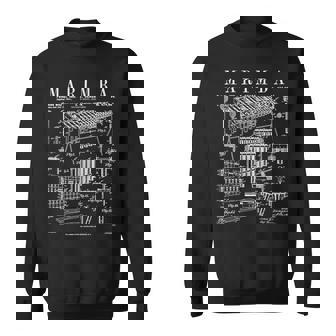 マリンバ奏者 パーカッション 楽器 ヴィンテージ 特許 スウェットシャツ - Kawaiitshirt