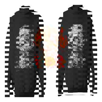 マルチプー犬 グラフィック ペット イラスト マルチプー スウェットシャツ - Kawaiitshirt